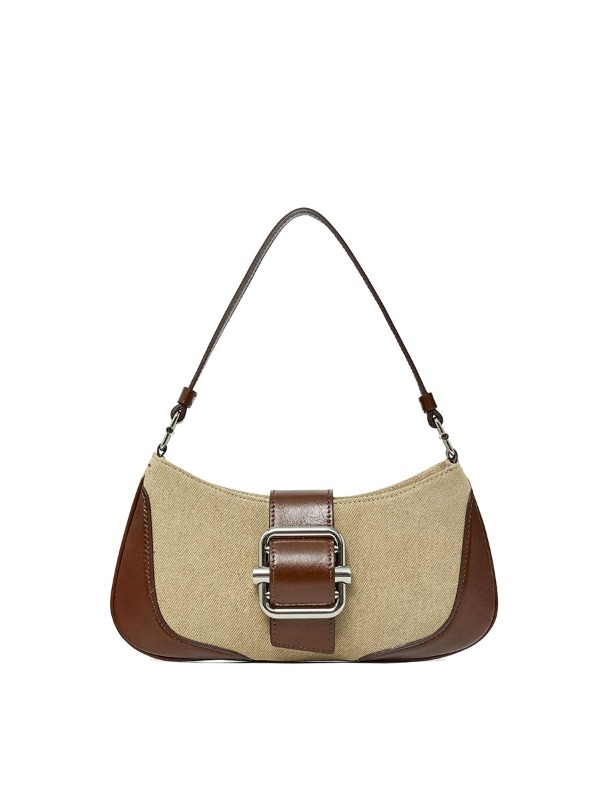 [OSOI] SHOULDER BROCLE_SMALL - BROWN COMBI