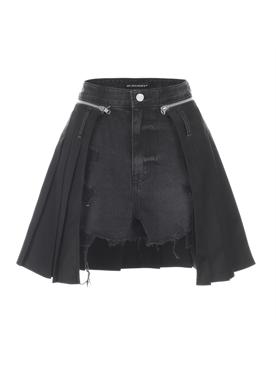 [SURGERY] surgery tennis skirt shorts - black