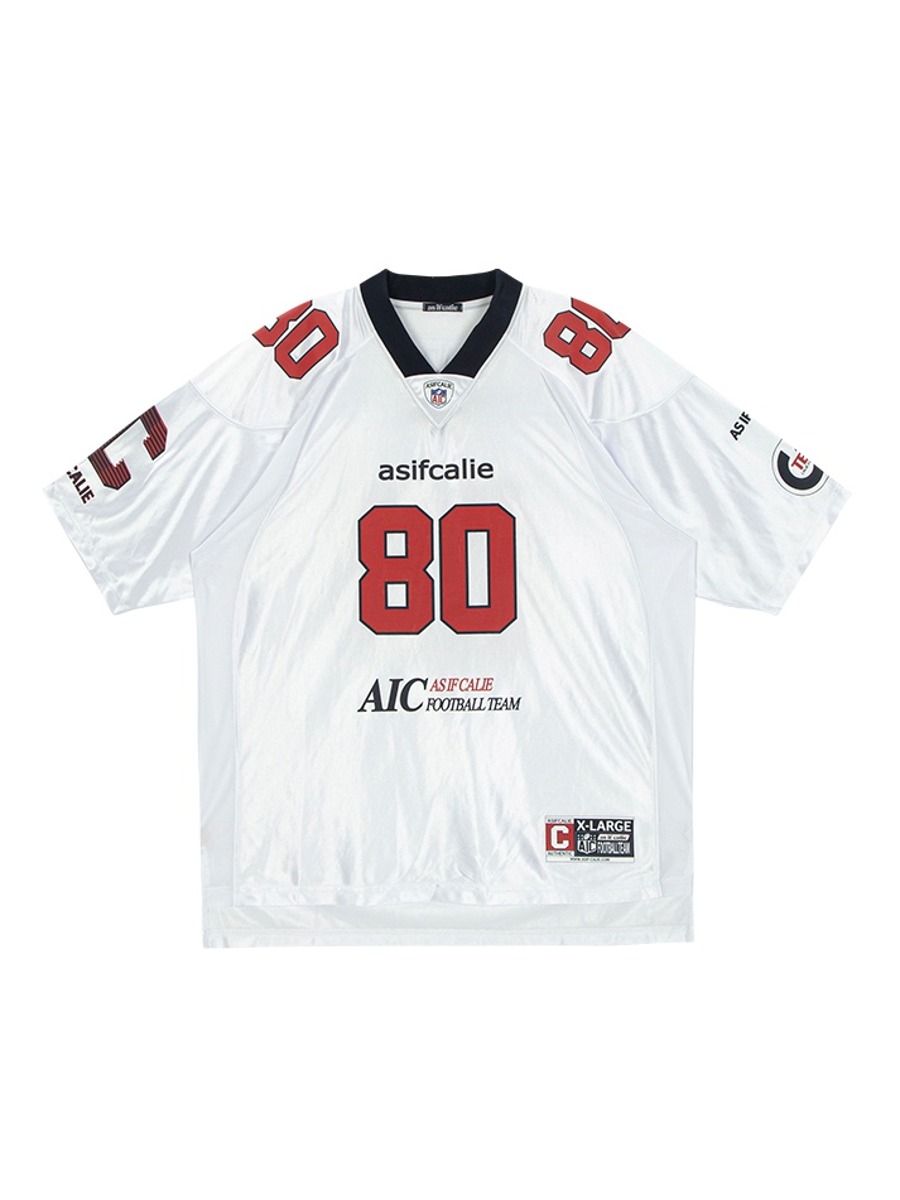 [as if CALIE] CALIE FOOTBALL JERSEY - WHITE