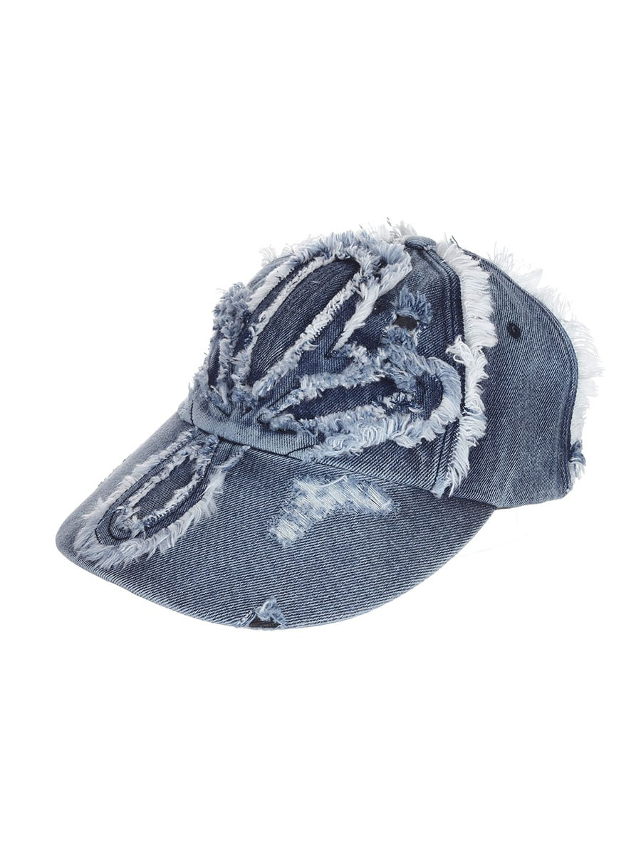 [SURGERY] surgery clover patched denim cap &#039;blue&#039;
